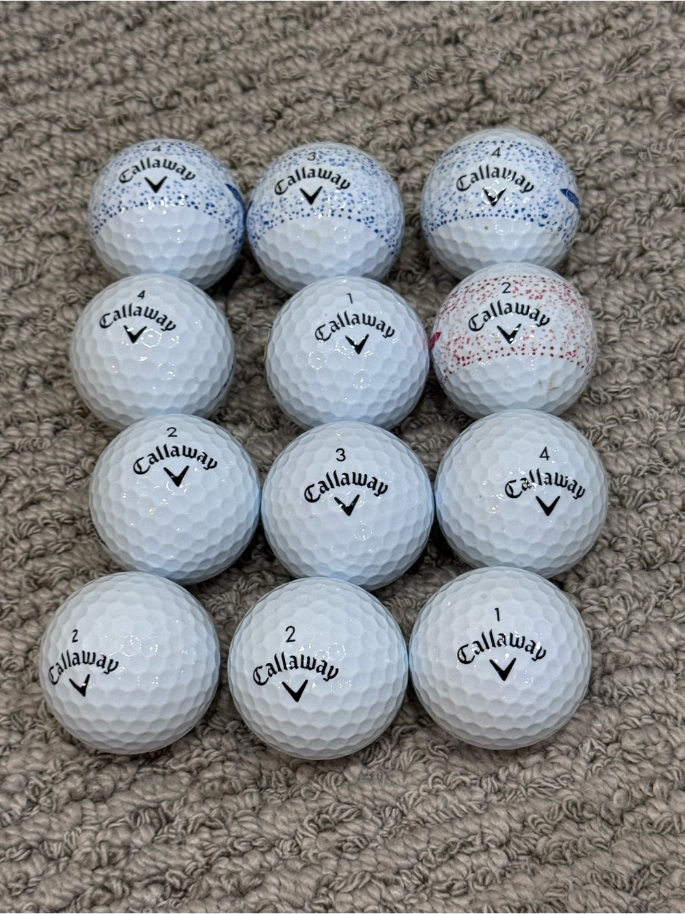 1. Callaway Supersoft White Golf Ball Set- 12